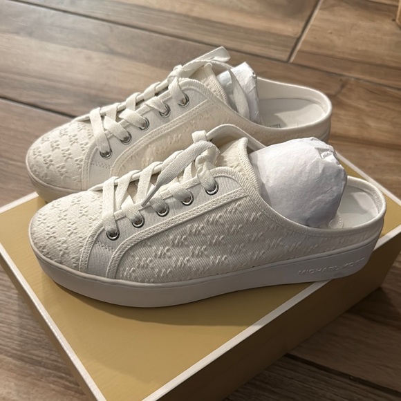 Michael Kors Shoes - Michael Kors Women's Cream Slip-On Sneakers